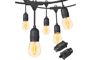 E26 E27 Garden Outdoor String Lights IP65 Waterproof S14 Shatterproof LED Bulbs Solar for Christmas Patio House Backyard Party