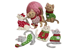 Hot Sale Cute Christmas & New Year Tree Ornaments Durable Needle Felted Child Decoration