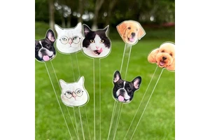 Custom Acrylic Dog Wedding Stirrers, Pet Wedding Cocktail Stirrers, Pet Drink Stirrers Christmas