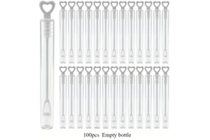 Hot Sale Good Quality Heart Bubble Wands Water Soap Bubble Tubes Bubble Stick Toy for Party Wedding