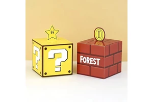 6Pcs Question Blocks Gift Box Kids Video Game Theme Birthday Party Favors Candy Treat Decoration Supplies Goody Bags 10cm