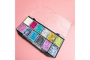 Mei Shang Colorful Body Painting Kits with Long-lasting Glitter Pigments and Gels for Holiday Makeup Looks