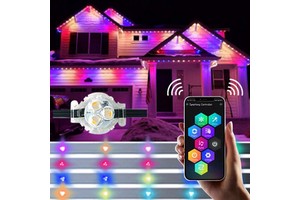 2025 New 12V Pixel LED Outdoor Christmas Lights UCS2904 IP68 Holiday Lights with for UL Certification for Houses