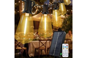 ST38 E12 Outdoor LED String Light Dimmable Waterproof Christmas Lamp for Holiday Party Decorations IP44 Rating