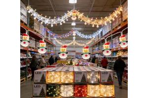 LED Christmas Lights Santa Claus Christmas Decoration for Home Party Festival Lights