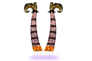 4ft 2D Witch Legs Outdoor Halloween Decorations Premium Halloween Decoration for Spooky Atmosphere