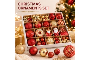 Christmas Ornaments Set Shatterproof Tree Decorations Holiday Party Home Decor Multi Color Festive Baubles Wholesale Supplier