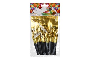 6pcs/lot Party Horns Noise Maker Toy Party Favors for Kids Metallic Fringed Party Blowouts Whistle Toys for Birthday Games