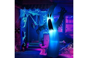 Uni Wholesale Halloween Inflatable Decorations: In-Stock Inflatable White Ghost Outdoor Garden Decor with Magic Lights