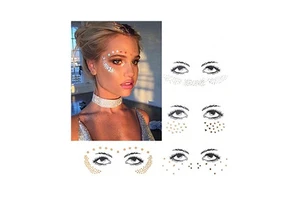 Eco-Friendly International Standards 3D Face Custom Tattoo Stickers for Party