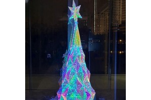 Modern Creative Handmade LED Luminous Christmas Tree Lights Shopping Mall Activity Party Decoration
