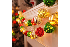 New Christmas LED Light String 1.5M LED Christmas Tree Lamp Snowman LED Lights Home Party Decor Gift