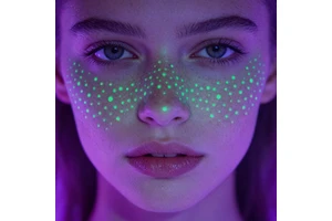 Fluorescent Freckle Face Tattoo Stickers Elegant Waterproof Long Lasting Party Makeup Decals