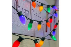 Wholesale High Quality Holiday Christmas Lights Mini Cut Surface Waterproof Warm White C9 Smooth Led Christmas Lights