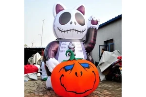 Commercial Giant Inflatable Halloween Arch Blow Up Outdoor Garden Haunted House Party Spooky Decoration With LED Light