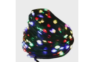 Aoying DC5V 12V LED Pebble Seed Pixel String Light 1000ct Clear Wire WS2811 RGB Addressable Pebble Light Christmas Decor Light