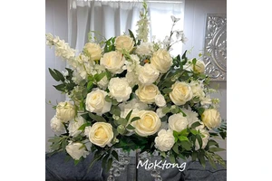 Wholesale Artificial Soft Greenery Wedding Table Decoration Floral Centerpieces