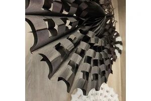 Cartoon Tissue Paper Spider Web Fan 40CM Eco-Friendly Thanksgiving Halloween Party Decorations Supplies Wholesale