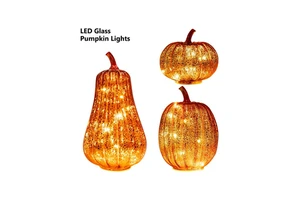 Orange Halloween Pumpkin Lantern Decoration Battery Operated Light up Halloween Pumpkin Decorations for Indoor Outdoor