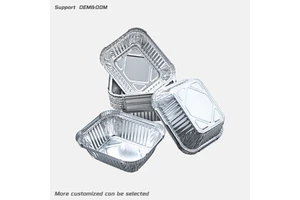 Wholesale Disposable Aluminum Foil Container Rectangular Takeaway Box For Catering And Meal Prep In USA UK Europe