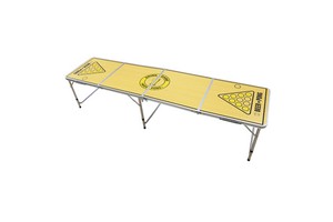 Foldable Aluminum Beer Pong Table Set with Cup Holders Waterproof Party Game Table Custom Logo Outdoor Drinking Game Equipment
