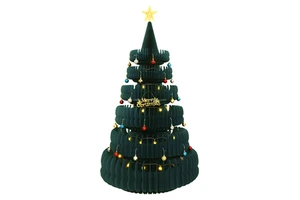 Large Size Christmas Decoration Holiday Party Supplies Christmas Ornaments Paper Window Display for Home Decor