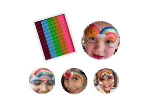 12 Color Rainbow Cosplay Party Water-Based Face Painting Washable Split Cake Face Body Paint