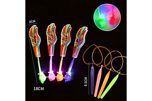 LED Bird Slingshot in the Dark Party Supplies Outdoor Game for Child Kids Birthday Gifts