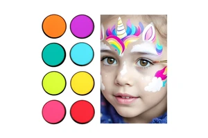Wholesale Single Professional Water Activated Body Painting 30g Kids Face Paint for Halloween Makeup