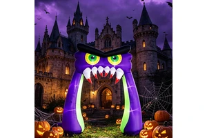 Halloween Yard Decoration Led Lights Built-in Inflatable Dimming Ghost Holding Pumpkin Ghost For Holiday Party Yard Garden