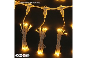 High Quality Customized Landscape Wedding Christmas Garden Decoration CE RoHS PVC Copper Wire Warm White LED Curtain Light