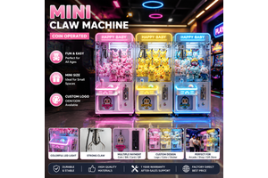 Mini Claw Machine Lechen Brand Coin Operated LED Light Desktop Toy Grabber For Kids Gift Manufacturer Direct Mini Claw Machine