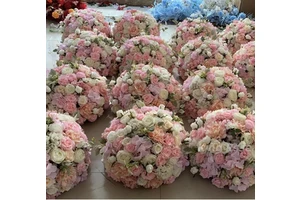Wholesale Customized Wedding Event Decorative Table Centerpieces Artificial Silk Flower Ball
