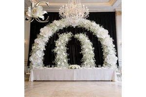 Wholesale Artificial Flower Arch Artificial Floral Arrangement Wedding Party Table Decoration