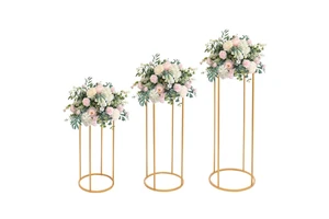 Handmade Floral Silk Wedding Table Arrangement Red and White Rose European Metal Centerpiece Flowers for Christmas Occasions