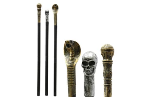 Halloween Party Supplies Decoration for Kids Props Divided 3 Sections Truncheon Decoration Snake Skeleton