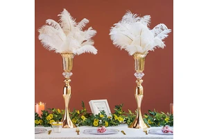 Wholesale Hot Sale Romantic Golden Flower Stand Wedding Party Decorations Table Decorations