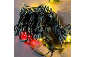 Commercial Christmas LED Lights 5mm Flashing IP65 Rated PVC Landscape Sign Light String for Indoor/Outdoor Xmas Tree Decoration