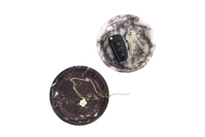 Marble Tray Jewelry Cosmetic Display Stand Modern Stone Fruit Dish Decor For Wedding Ramadan Home Office