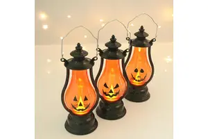2025 Hot Selling LED Halloween Pumpkin String Light Plastic Night Lights for Halloween Holiday Decorations Party Decorations