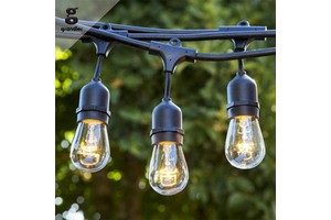 Waterproof Connectable Festoon Led Fairy String Lights for Christmas Party Wedding Garden