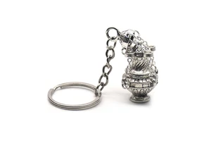 Hot Sale Religious Drop 3D Keyring Metal Christian Incense Burner Keychain