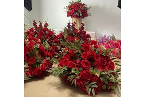 Decorative Flowers and Plants Wedding Event Table Centerpieces Artificial Silk Flower Ball runner Wedding Decorations Supplies