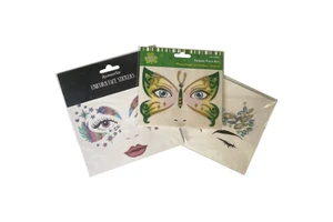 New Waterproof Cream Self-adhesive Temporary Festival Party Glitter Face Art Decoration Rhinestone Sticker