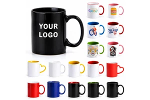 ZREGGUR Custom Mugs Factory Price Colorful Beer Mugs For Printing High Quality 11Oz White Sublimation Ceramic Coffee Mug