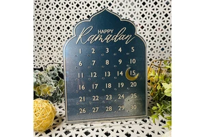 Wholesale Acrylic Magnetic Ramadan Calendar Festive Decor for Family/Office Celebrations Factory Direct Ramadan Party Supplies