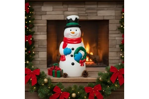 Snowman for Navidad Decorations Christmas Ornaments Holiday and Home Decor Gifts