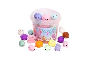 Bluk Packing Squishies Squishy Toy Party Favors for Kids Birthday Party 24pcs Mini Soft Kawaii Children Goodie Bag Toy
