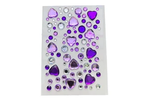 ZHONGLI Colourful Mixed Stone Temporary Tattoo Sticker Music Festival Makeup Beauty Face Jewels for Party Accessories Made China