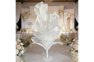 Luxury Gauze Flower Wedding Decoration Table Centerpiece Handmade Silk Organza Art Installation Flowers Wedding Party Decor